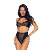 Set Top y Panty Negro