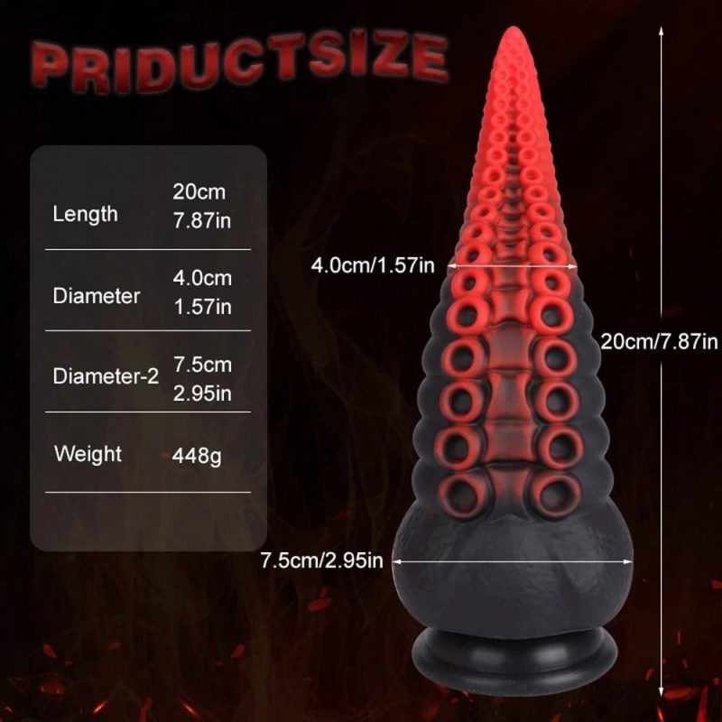 Dildo Tentáculo con Copa de Succión 20 cms - Imagen 2
