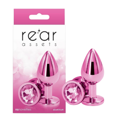 Plug Anal Tipo Joya Círculo Mediano Rosado Rear Assets