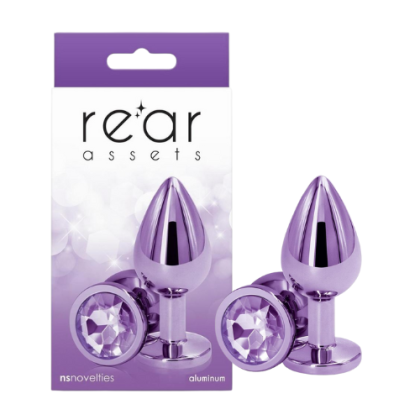 Plug Anal Tipo Joya Círculo Mediano Morado Rear Assets