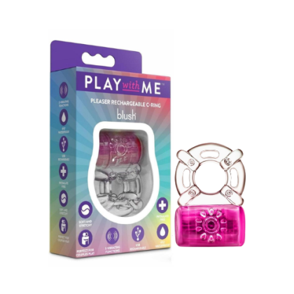 Anillo para Pene con Vibración Recargable Rosado