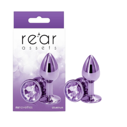 Plug Anal Tipo Joya Círculo Pequeño Morado Rear Assets