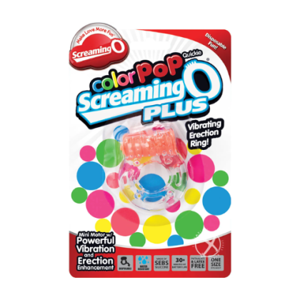 Anillo Vibrador para Pene Screaming O Plus Naranja