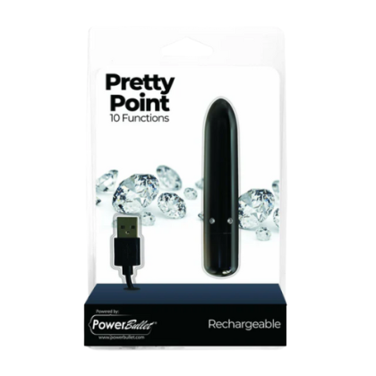 Bala Vibradora PowerBullet Pretty Point Negra