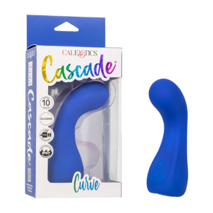 Vibrador Cascade Curve Calexotics Azul