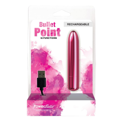 Bala Vibradora Recargable PowerBullet Rosado