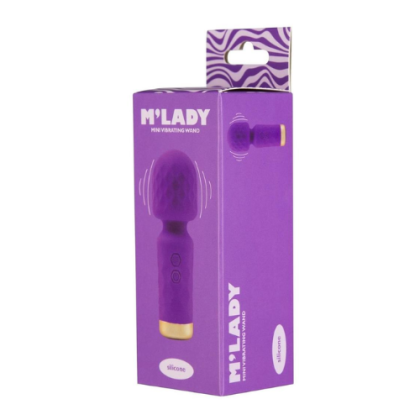Mini Wand Vibrador Recargable Mlady Morado