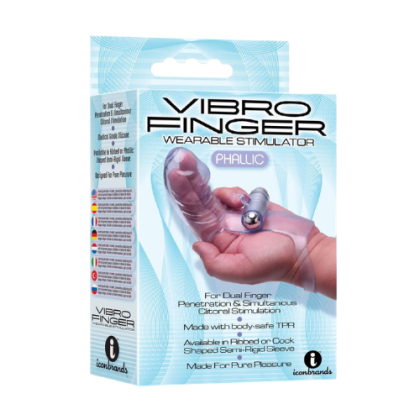 Estimulador Vibrofinger Phallic Morado
