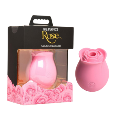 Rosa Succionadora Para Clítoris Recargable Rosada