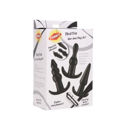 Set De Plugs Frisky Thrill Negro