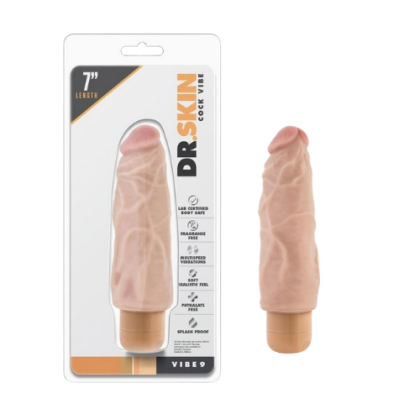 Vibrador Dr. Skin Cock Vibe 9 Vainilla