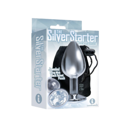 Plug Anal Silver Starter Joya Azul