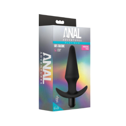 Plug Vibrador Anal Adventures Platinum Silicona