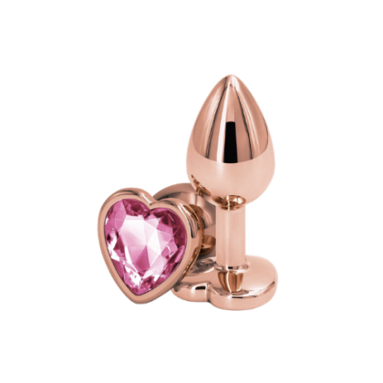 Plugs Anal Rear Assets Rose Gold Corazon Rosado  Talla S